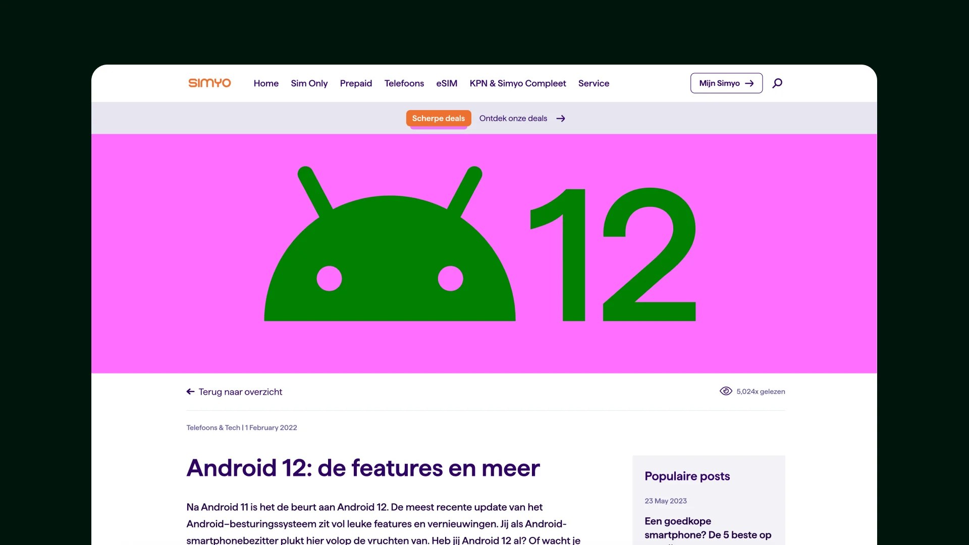 Simyo social template